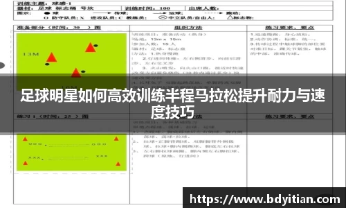 足球明星如何高效训练半程马拉松提升耐力与速度技巧